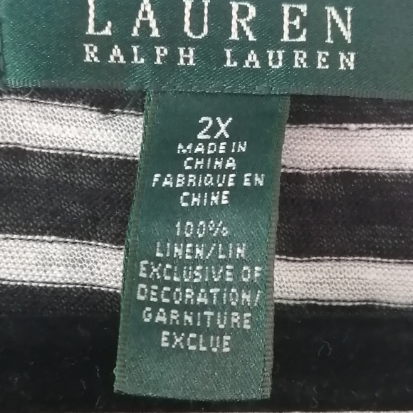 Top Lauren Ralph Lauren 2X 💯 linen - Picture 4 of 5